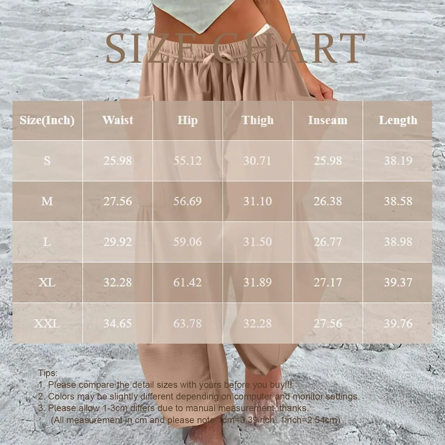 Palazzo Pants for Women Linen Casual Summer Drawstring Elastic Waist Pants Wide Leg High Waisted Solid Trousers 2025