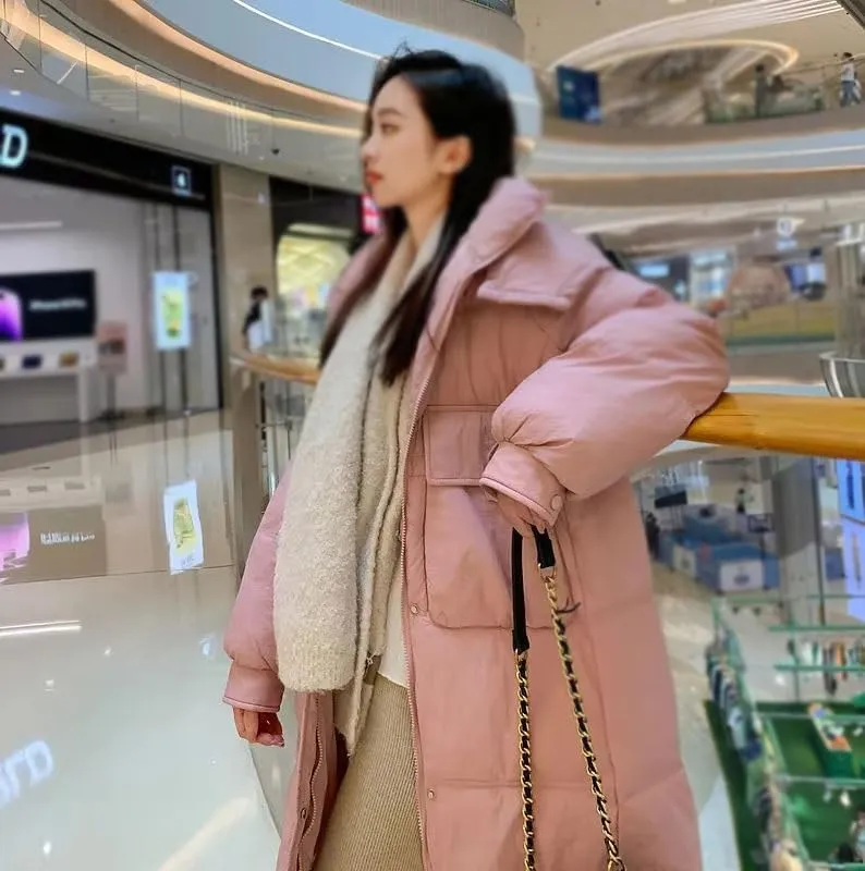 Parkas Jacket Women Autumn Winter Loose Hooded Thicken Warm Down Cotton Padded Short Coat Female Lady Tops