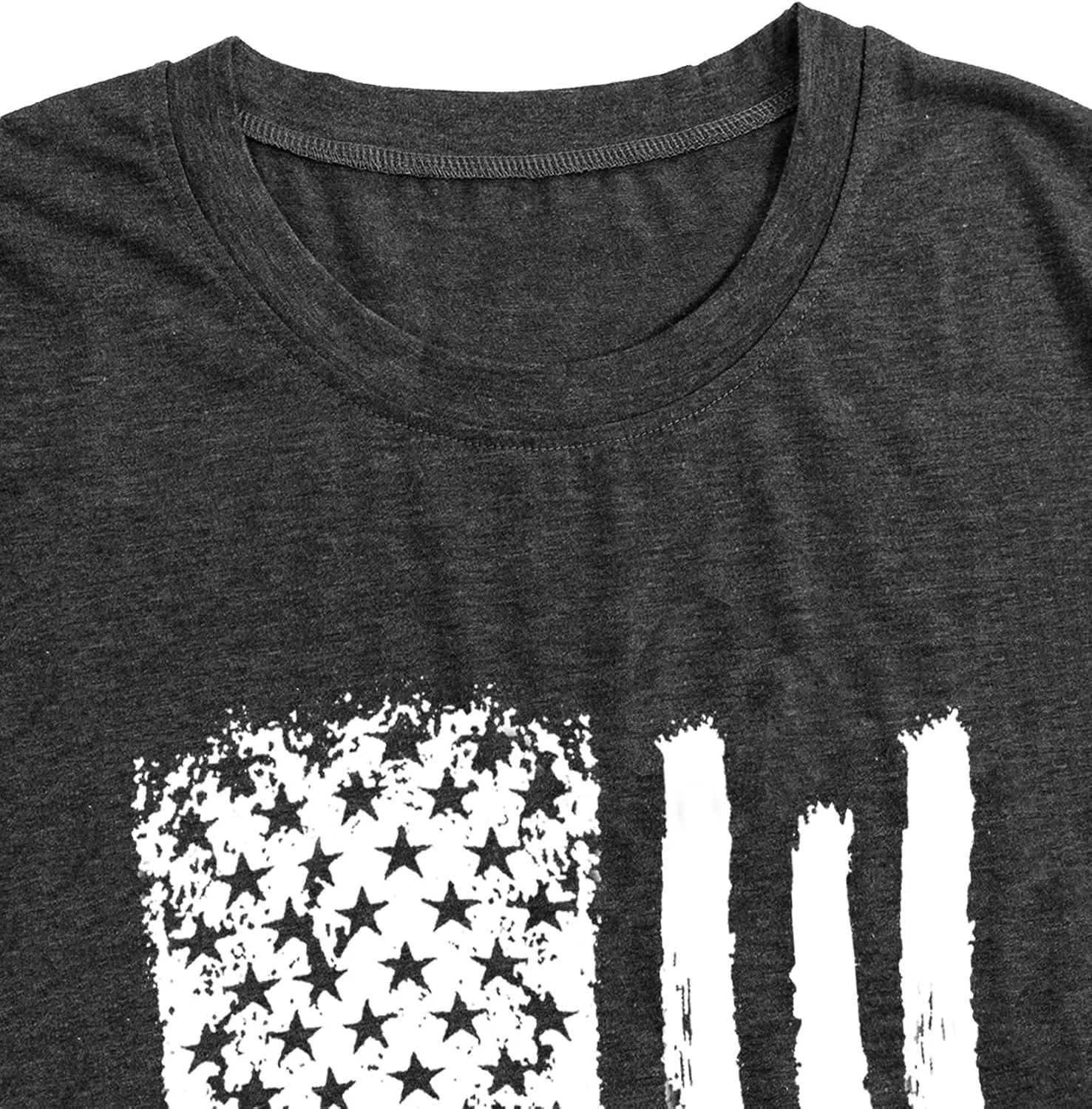 Plus Size American Flag Shirts Women Patriotic Shirts USA Flag Graphic T-Shirt 4th of July Tee Tops