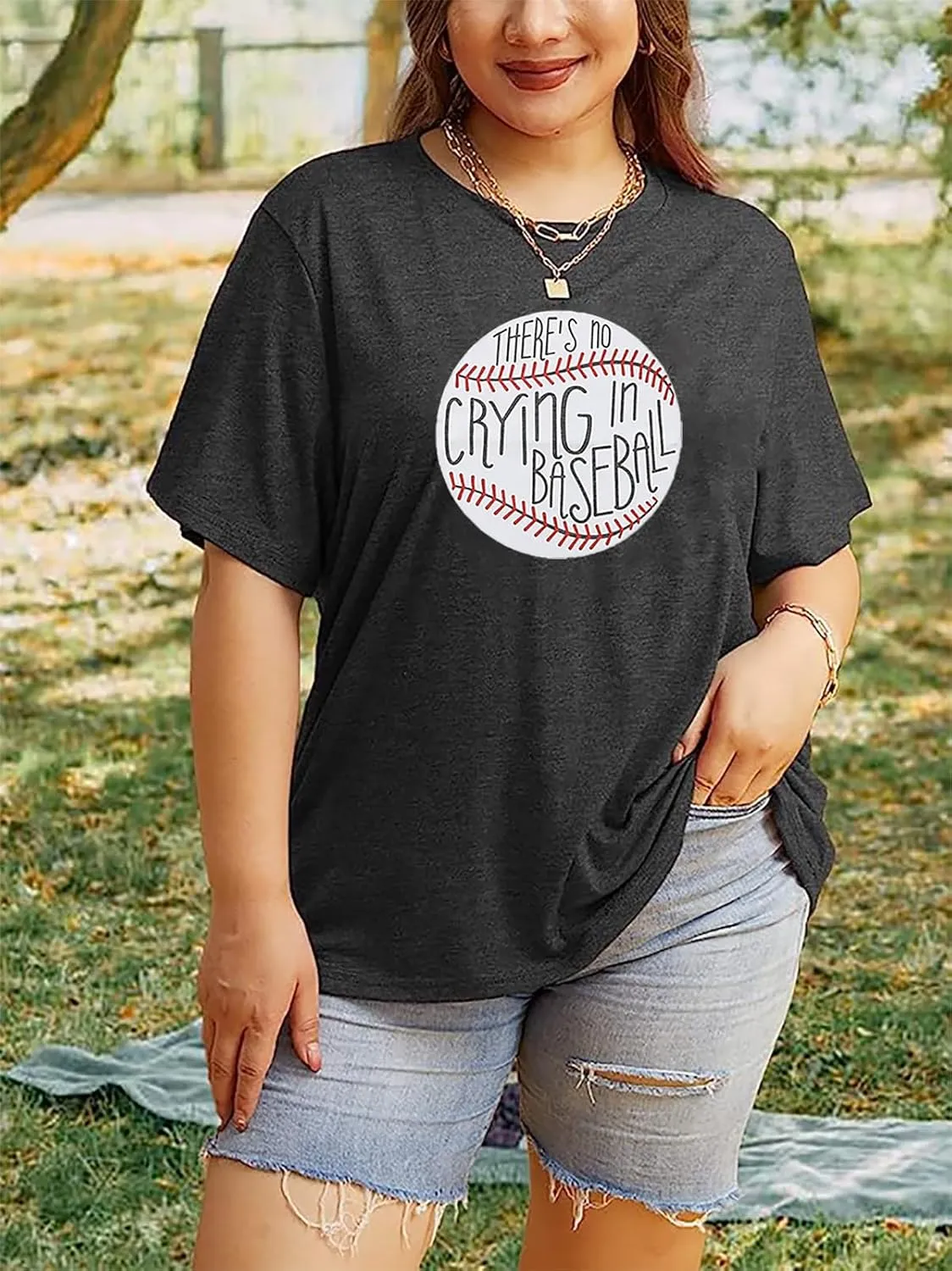 Plus Size Baseball Mom Shirt Women Love Heart Graphic Baseball T Shirt Mothers Day Baseball Gift Short Sleeve Tees
