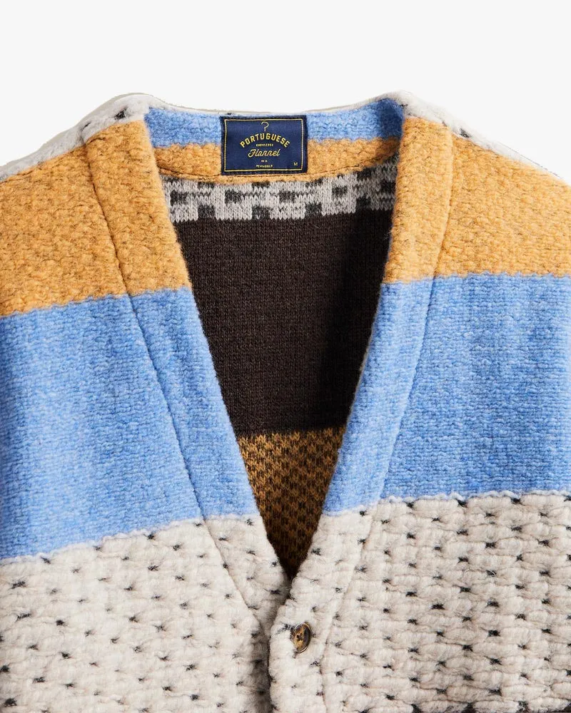 Portuguese Flannel Cana Wool Cardigan - Multi