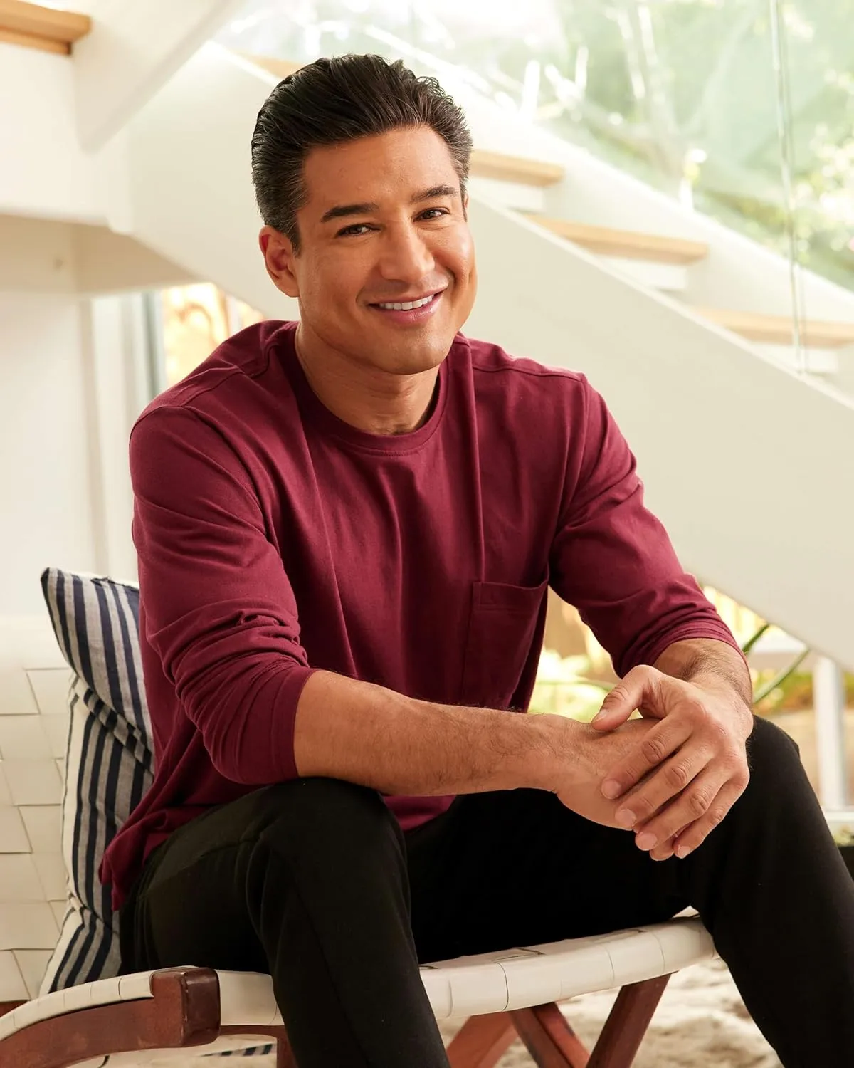 Real Essentials 3 Pack: Men's Cotton Performance Long Sleeve Crew Neck Pocket T-Shirt Athletic Top (Available in Big & Tall)