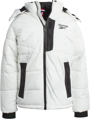 Reebok Boys' Winter Jacket - Heavyweight Quilted Puffer Parka Coat - Insulated Ski Jacket for Boys (8-20)
