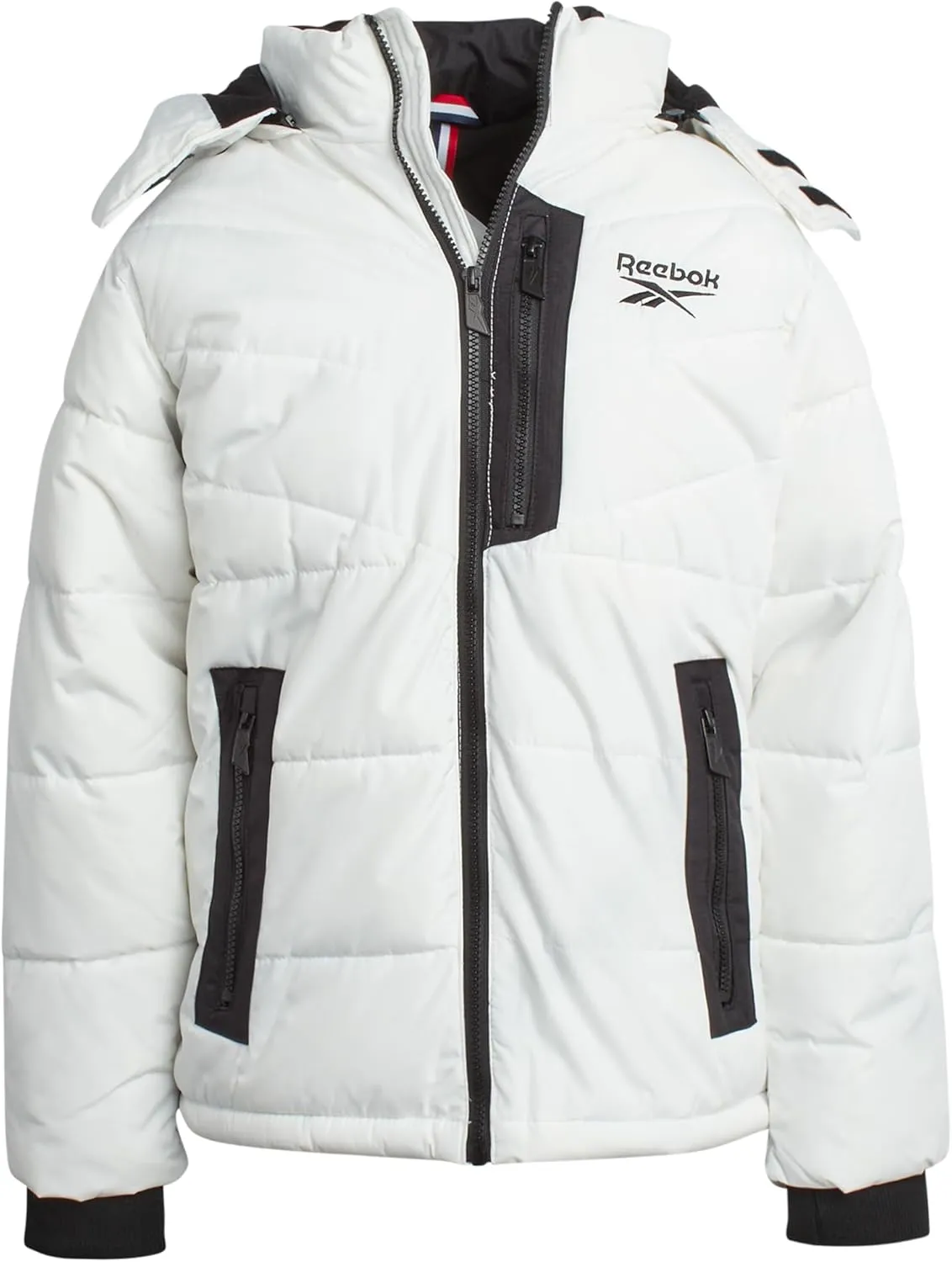 Reebok Boys' Winter Jacket - Heavyweight Quilted Puffer Parka Coat - Insulated Ski Jacket for Boys (8-20)