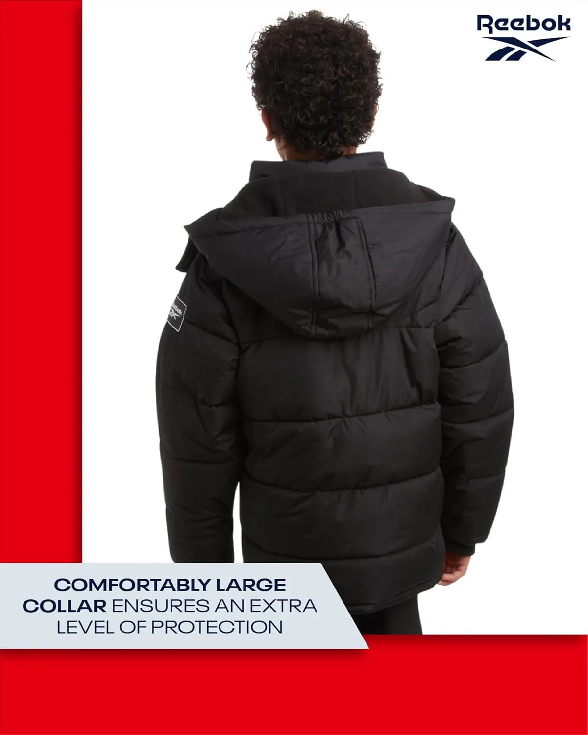 Reebok Boys' Winter Jacket - Heavyweight Quilted Puffer Parka Coat - Insulated Ski Jacket for Boys (8-20)