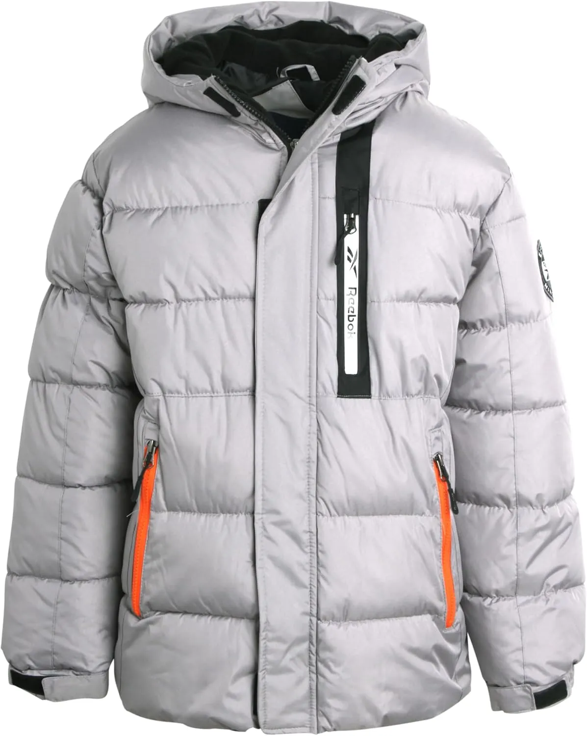 Reebok Boys' Winter Jacket - Heavyweight Quilted Puffer Parka Coat - Insulated Ski Jacket for Boys (8-20)