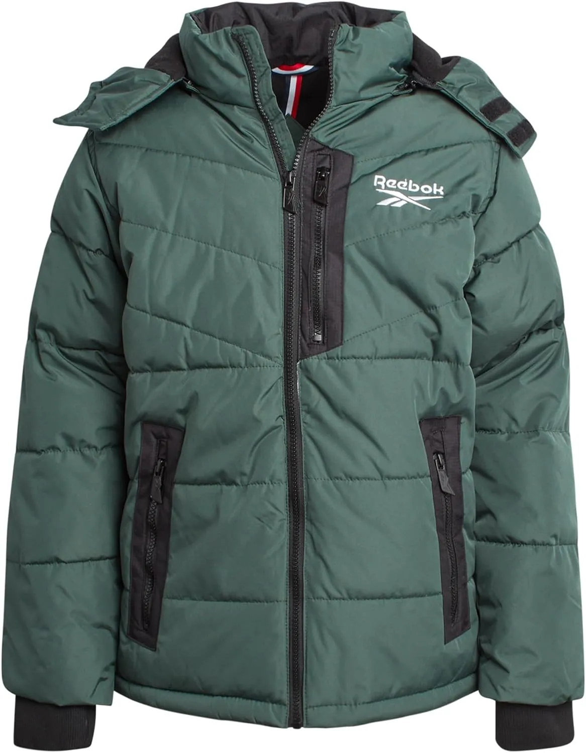 Reebok Boys' Winter Jacket - Heavyweight Quilted Puffer Parka Coat - Insulated Ski Jacket for Boys (8-20)