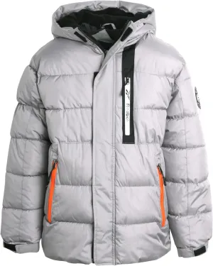 Reebok Boys' Winter Jacket - Heavyweight Quilted Puffer Parka Coat - Insulated Ski Jacket for Boys (8-20)