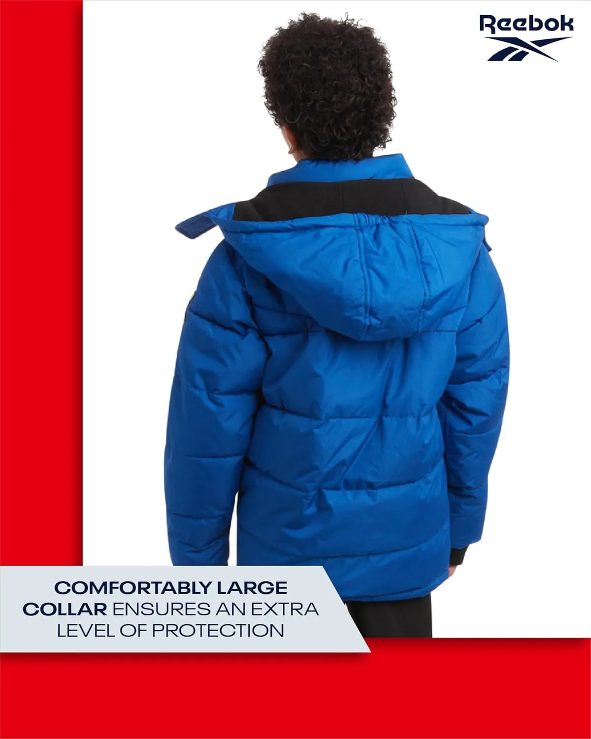 Reebok Boys' Winter Jacket - Heavyweight Quilted Puffer Parka Coat - Insulated Ski Jacket for Boys (8-20)