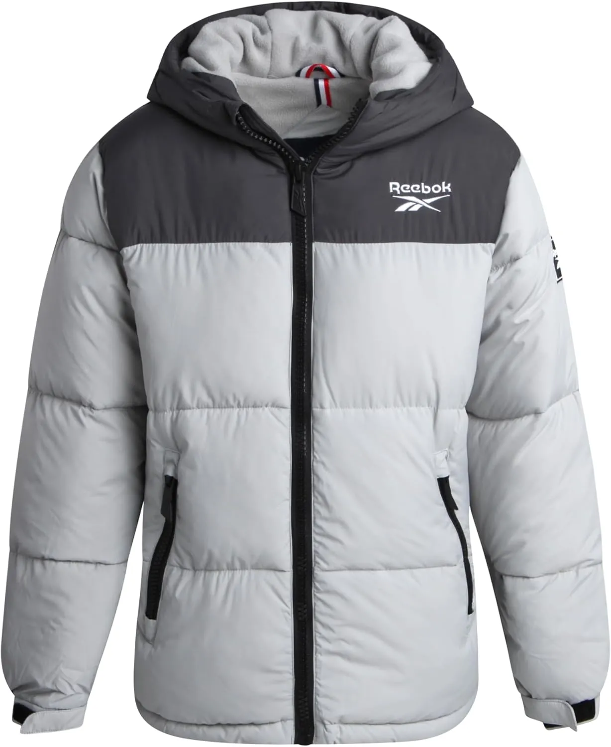 Reebok Boys' Winter Jacket  Heavyweight Quilted Puffer Parka Coat - Weather Resistant Ski Jacket for Boys (8-20)