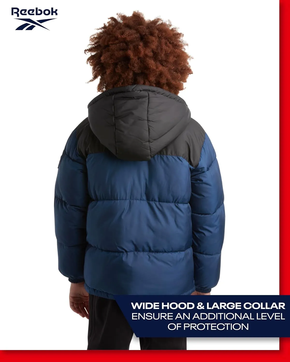 Reebok Boys' Winter Jacket  Heavyweight Quilted Puffer Parka Coat - Weather Resistant Ski Jacket for Boys (8-20)