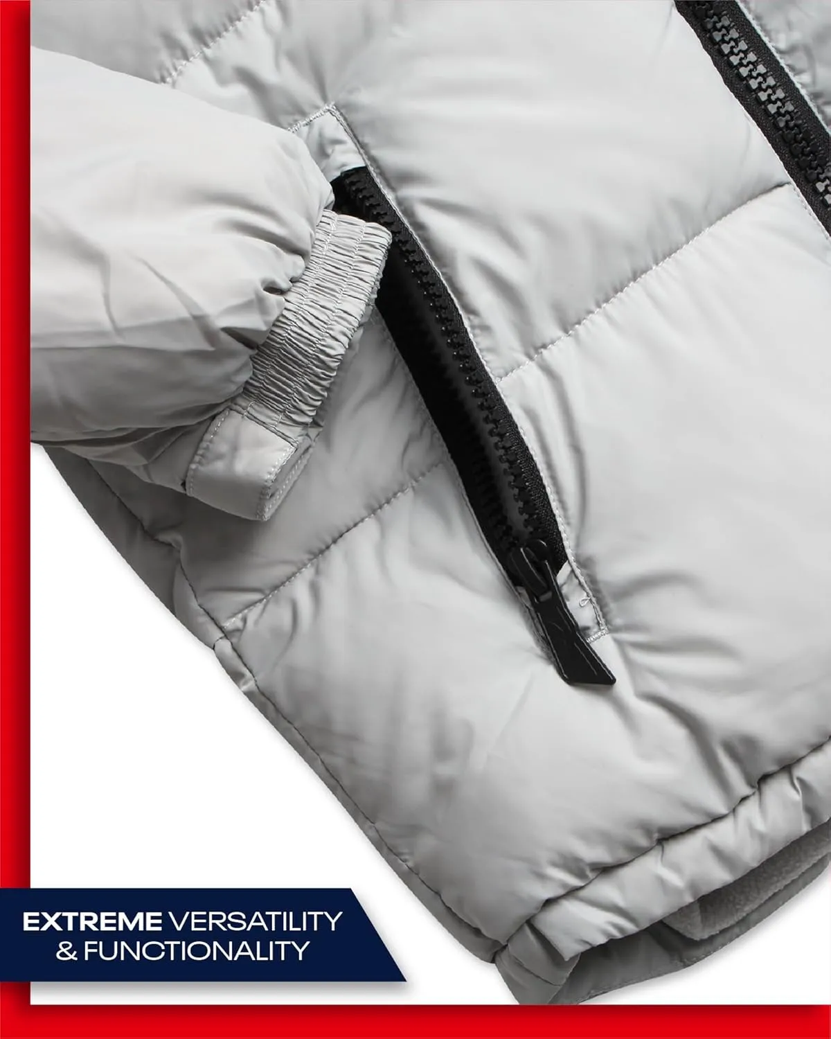 Reebok Boys' Winter Jacket  Heavyweight Quilted Puffer Parka Coat - Weather Resistant Ski Jacket for Boys (8-20)