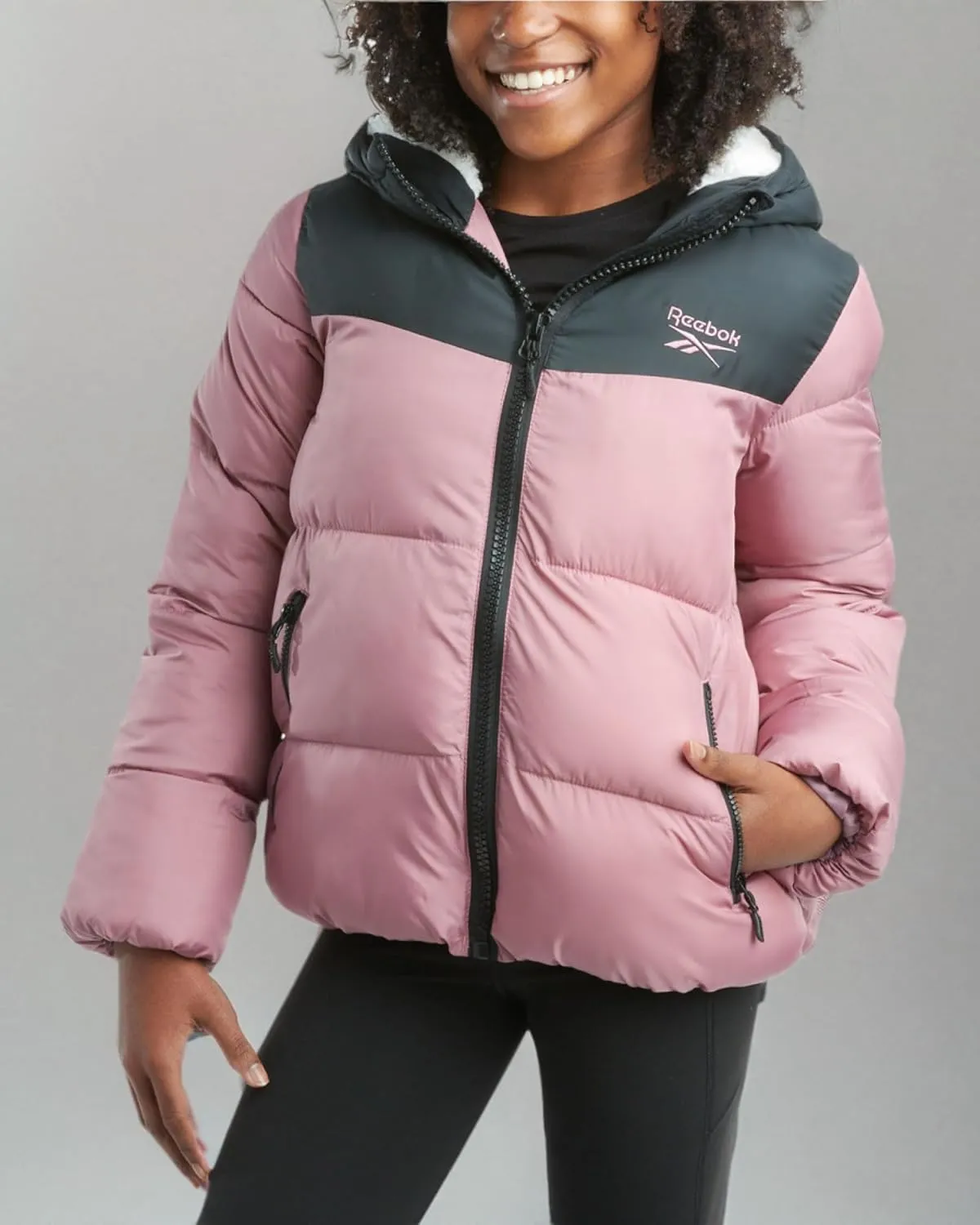 Reebok Girls Winter Jacket - Fleece Lined Heavyweight Quilted Puffer Parka Coat - Ski Jacket for Girls (4-16)