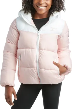 Reebok Girls Winter Jacket - Fleece Lined Heavyweight Quilted Puffer Parka Coat - Ski Jacket for Girls (4-16)