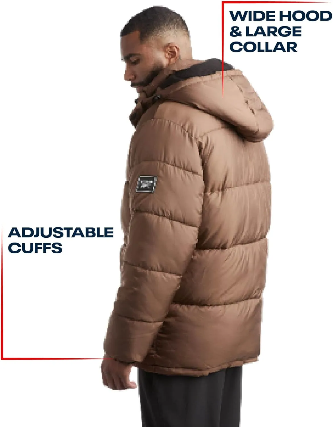 Reebok Men Winter Jacket - Puffer Parka Coat - Heavyweight Ski Jacket for Men, M-XXL