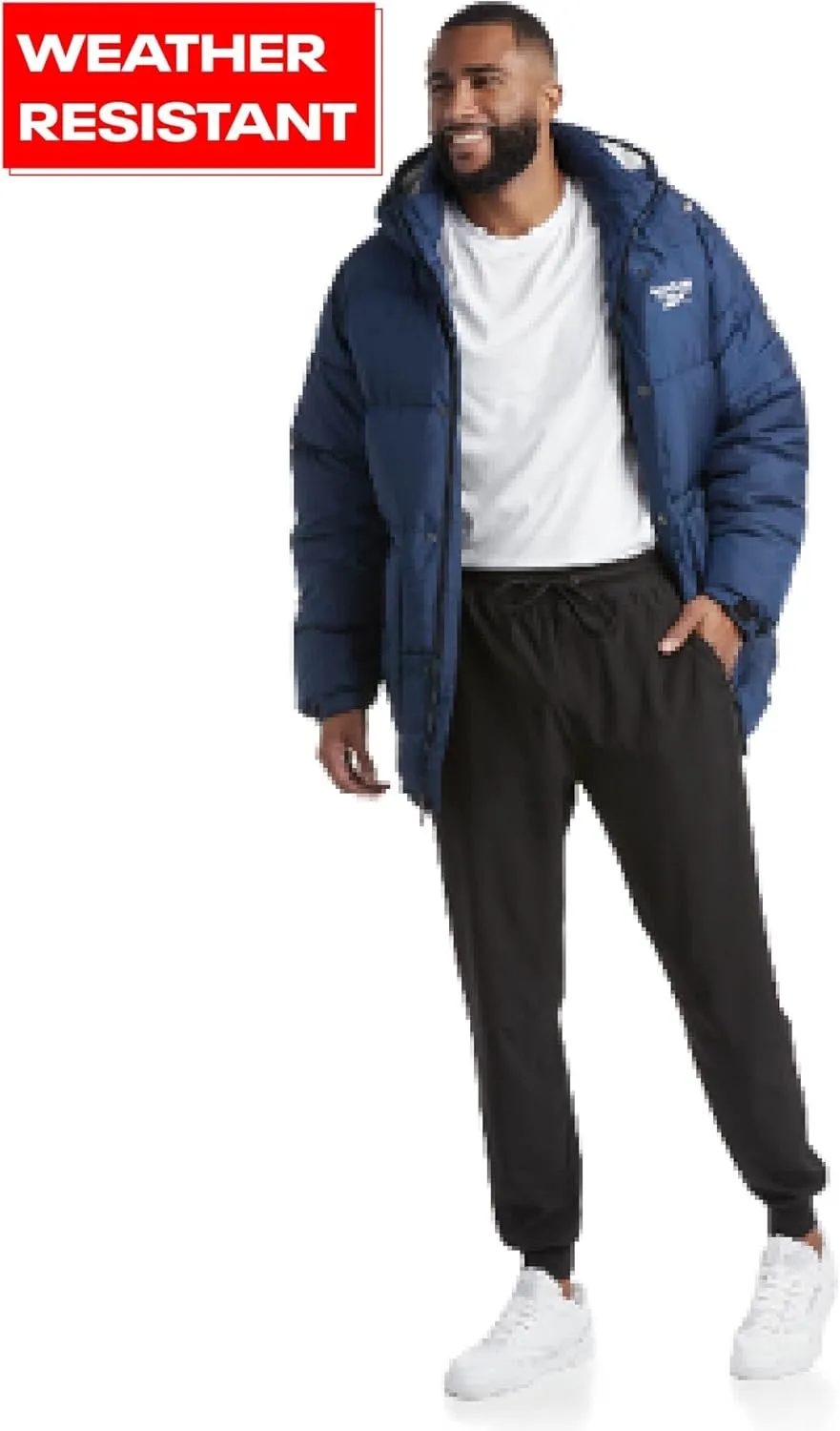 Reebok Men Winter Jacket - Puffer Parka Coat - Heavyweight Ski Jacket for Men, M-XXL