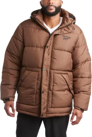 Reebok Men Winter Jacket - Puffer Parka Coat - Heavyweight Ski Jacket for Men, M-XXL