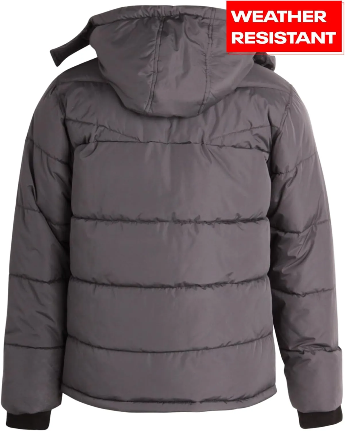 Reebok Men's Winter Jacket - Heavyweight Quilted Puffer Parka Coat - Weather Resistant Jacket for Men (L-XXL)