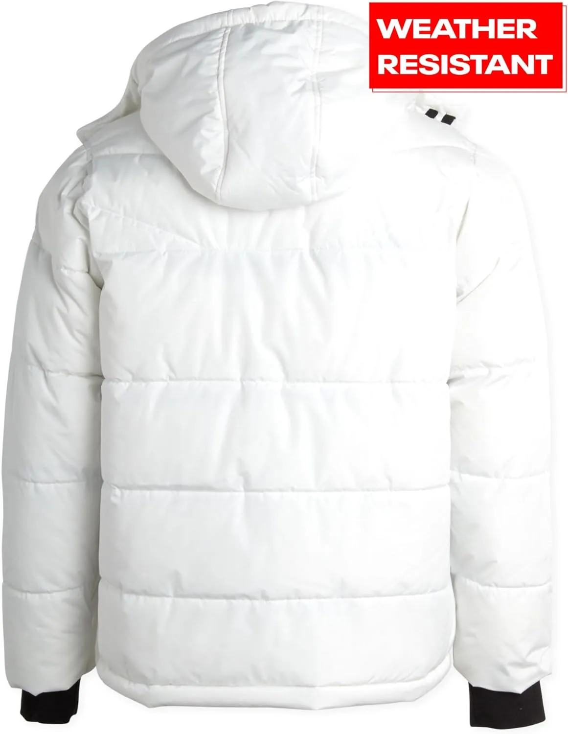 Reebok Men's Winter Jacket - Heavyweight Quilted Puffer Parka Coat - Weather Resistant Jacket for Men (L-XXL)