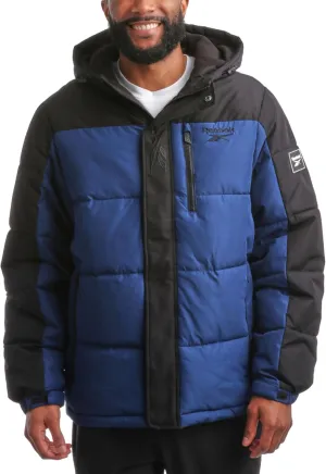 Reebok Men's Winter Jacket - Heavyweight Quilted Puffer Parka Coat - Weather Resistant Ski Jacket for Men (M-XXL)