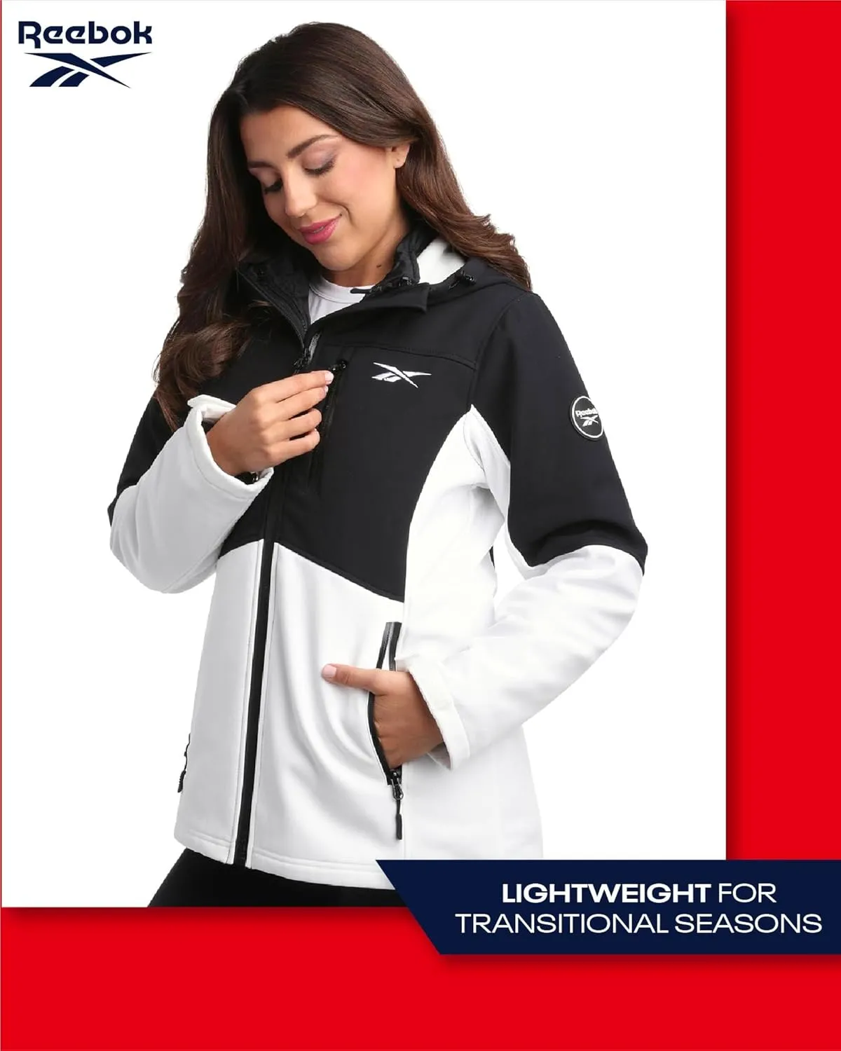 Reebok Womens Winter Coat  Waterproof Windbreaker Jacket with Removable Puffer Coat  System Jacket for Women (S-XL)
