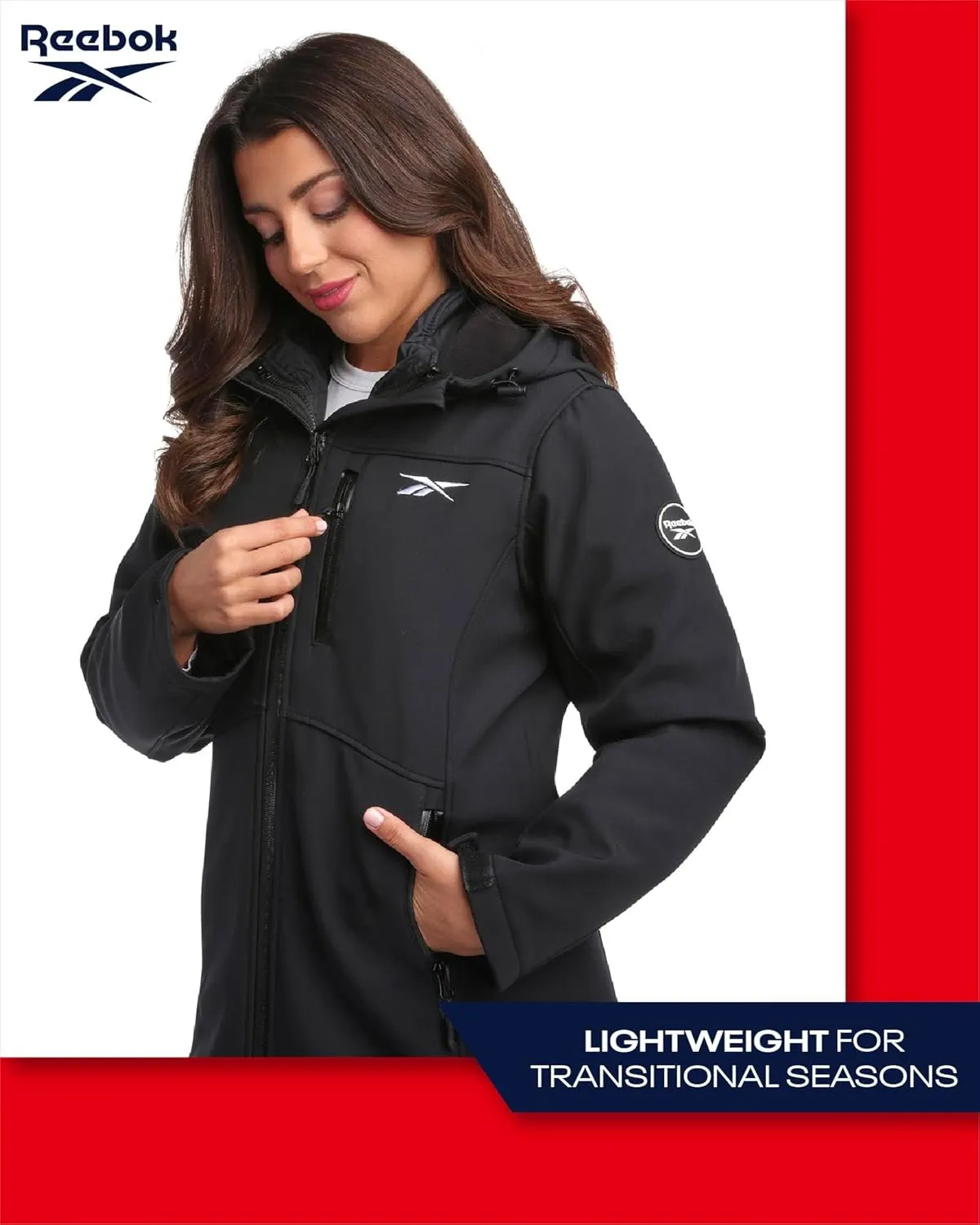Reebok Womens Winter Coat  Waterproof Windbreaker Jacket with Removable Puffer Coat  System Jacket for Women (S-XL)