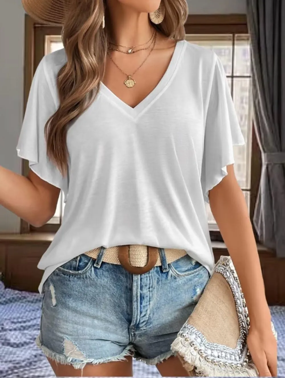 Retro Steer Skull Western T-Shirts Women Leopard Vintage Graphic Tees Country Concert Shirt Cowboy Short Sleeve Tops