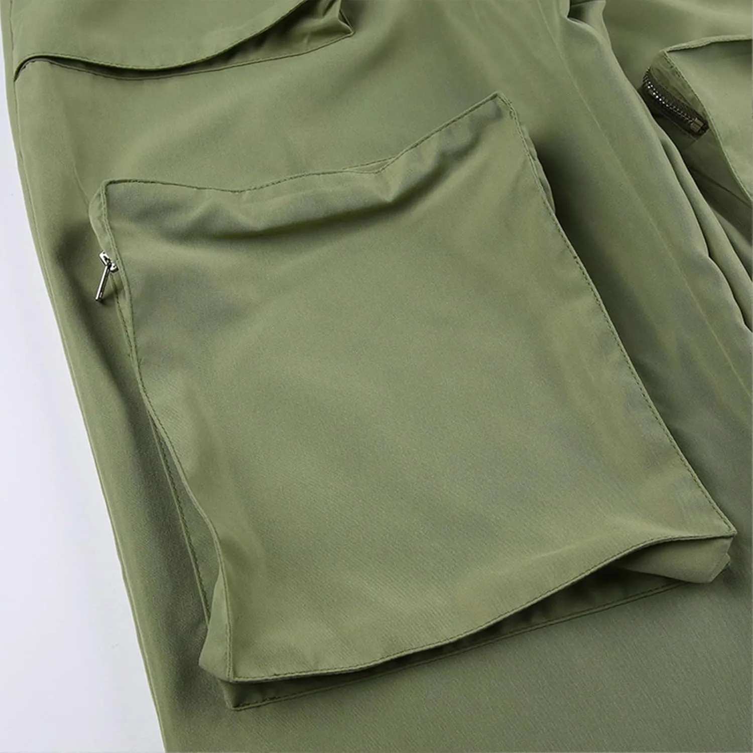 SMIDOW Womens Baggy Cargo Pants Streetwear y2k Clothes Relax Fit Drawstring Elastic Waist Parachute Pant Trousers