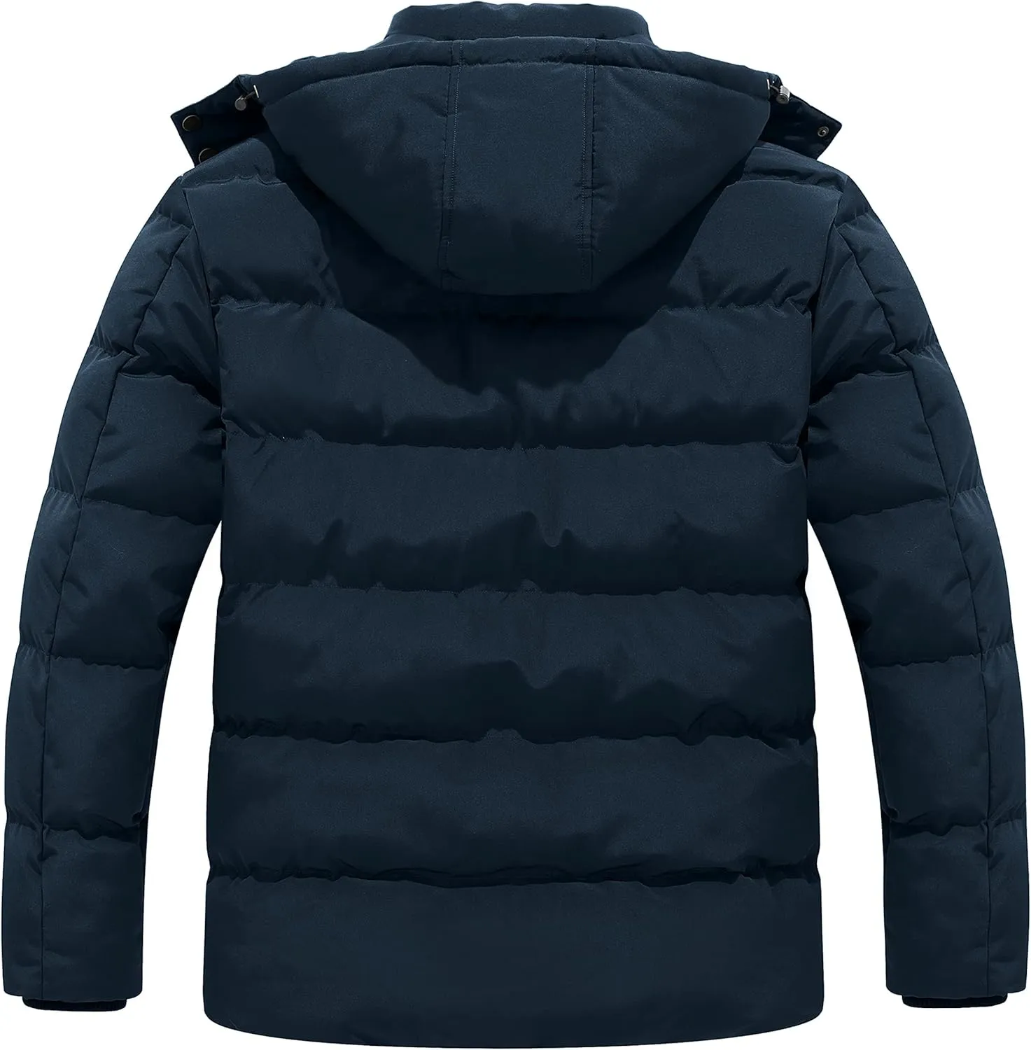 Soularge Men's Big and Tall Winter Puffer Jacket Warm Thicken Coat with Hood