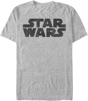 STAR WARS Men's Simplest Logo Graphic Long Sleeve Tee