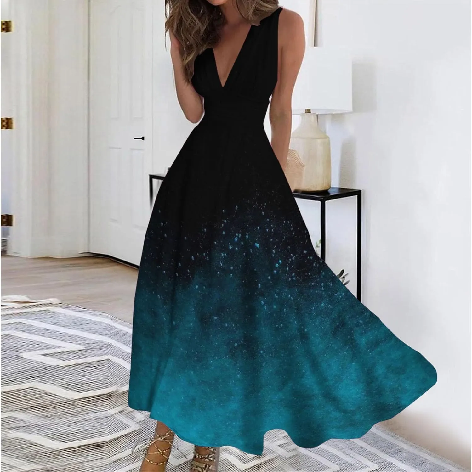 Summer Dresses for Women 2025,Casual Beach Vacation Tropical Date Night Hawaiian Sun Dresses Ladies Party Club Dress