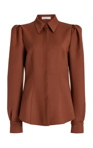 Talbot Shirt in Cognac Sportswear Wool