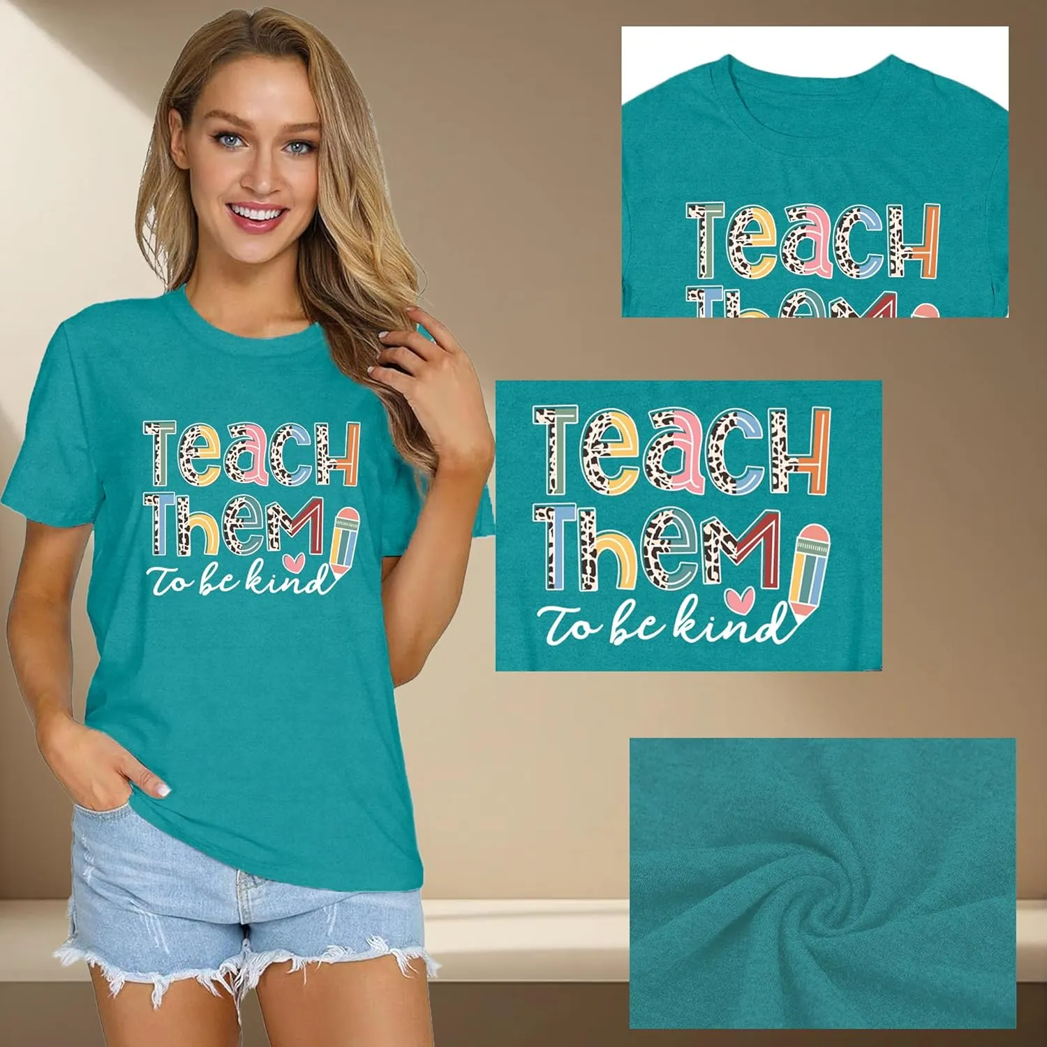 Teacher Shirts for Women Teach Teaching Tshirt Teacher Life Tee Tops