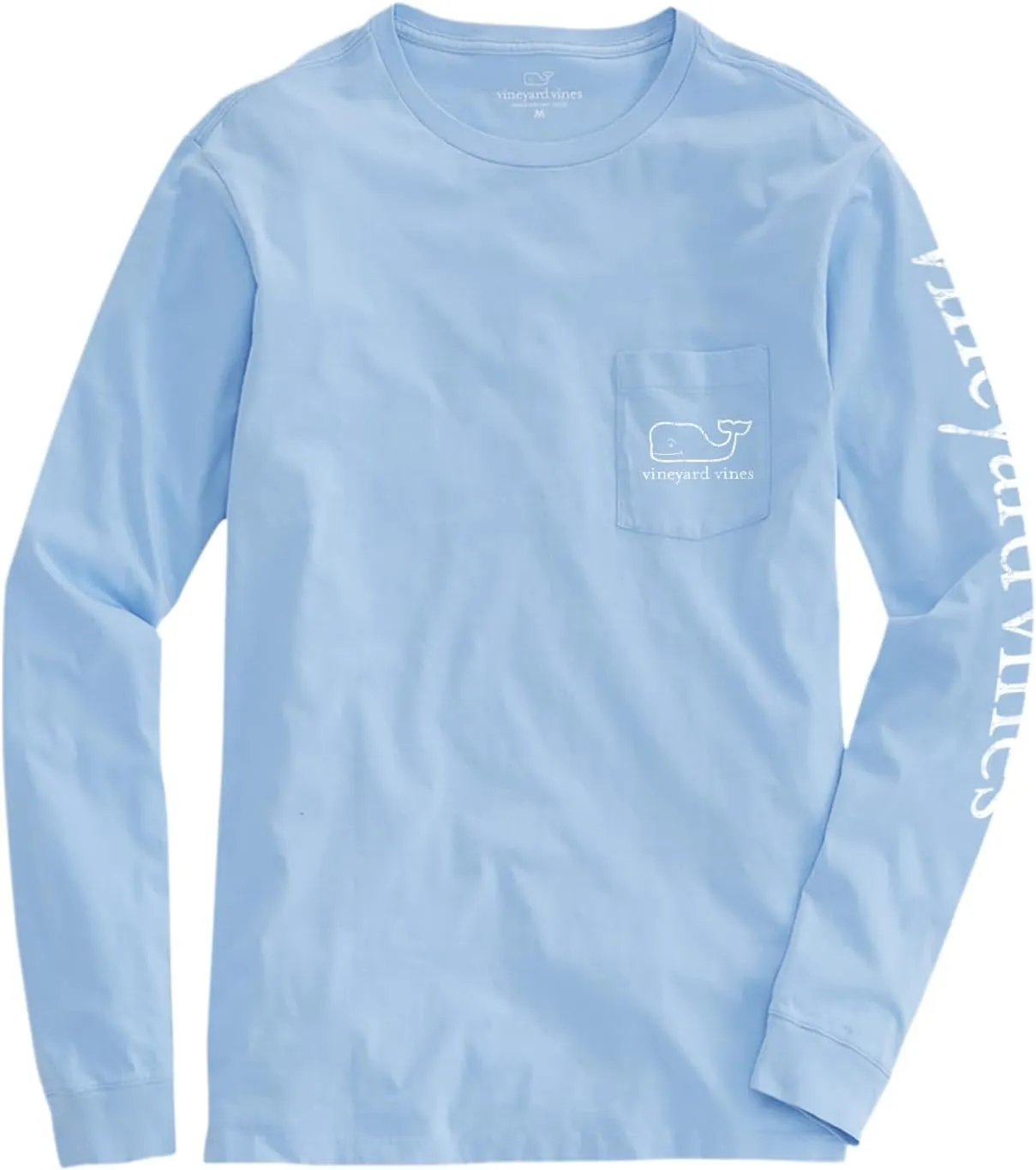 vineyard vines Women's Long-Sleeve Vintage Whale Pocket Tee