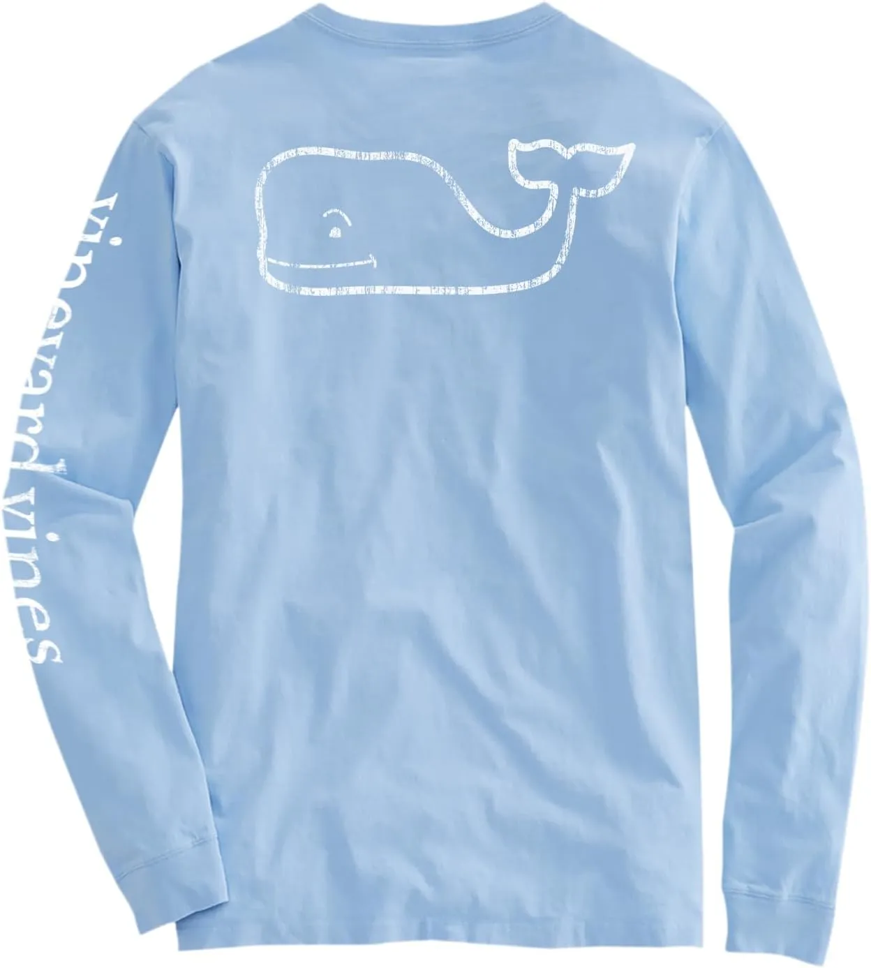 vineyard vines Women's Long-Sleeve Vintage Whale Pocket Tee