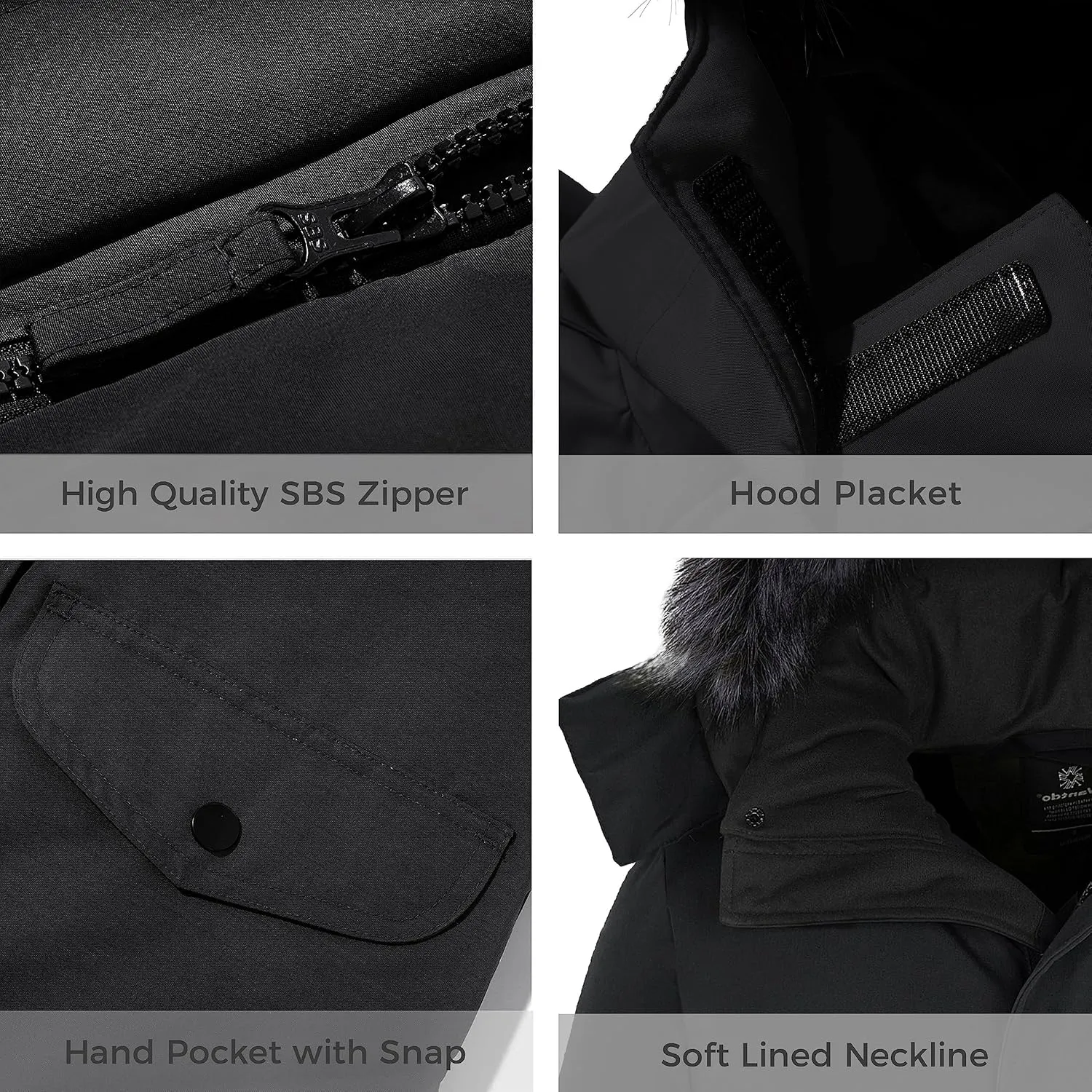 wantdo Women's Long Winter Coat Thick Puffer Jacket Faux Fur Hooded Parka Jacket
