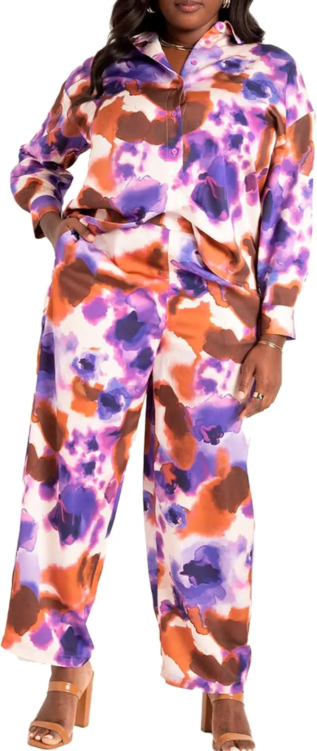 Woman Within Women's Plus Size Waffle Thermal Satin Trim Tee