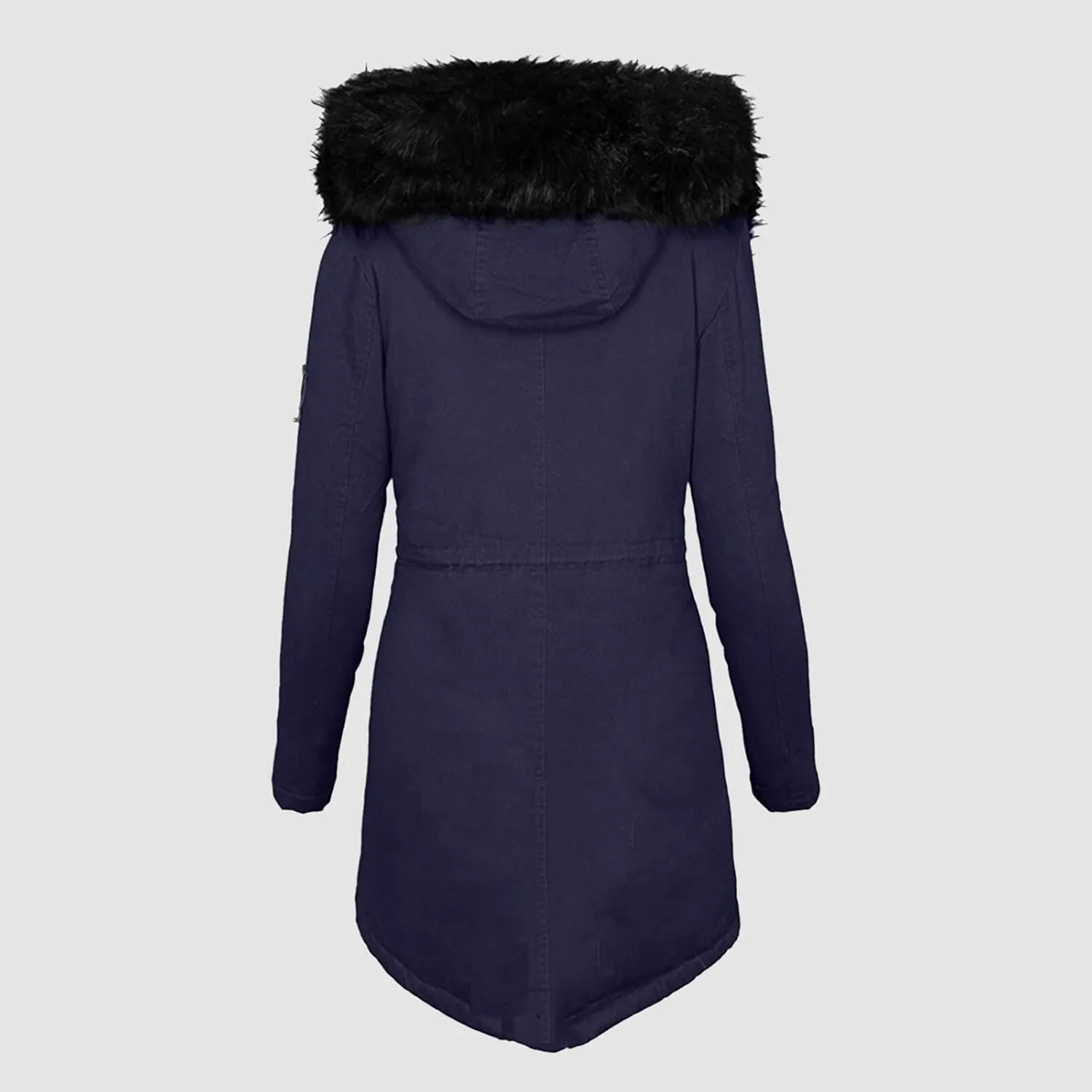 Women Down Puffer Jacket with Hood Trendy Winter Fashion Lined Hooded Snow Coat Jacket Outwear Long Jackets for