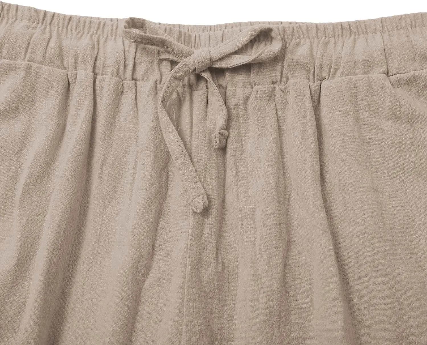 Women Linen Palazzo Pants Wide Leg,High Waist Casual Lounge Pant with Pockets Trendy Plus Size Loose Trousers Pants