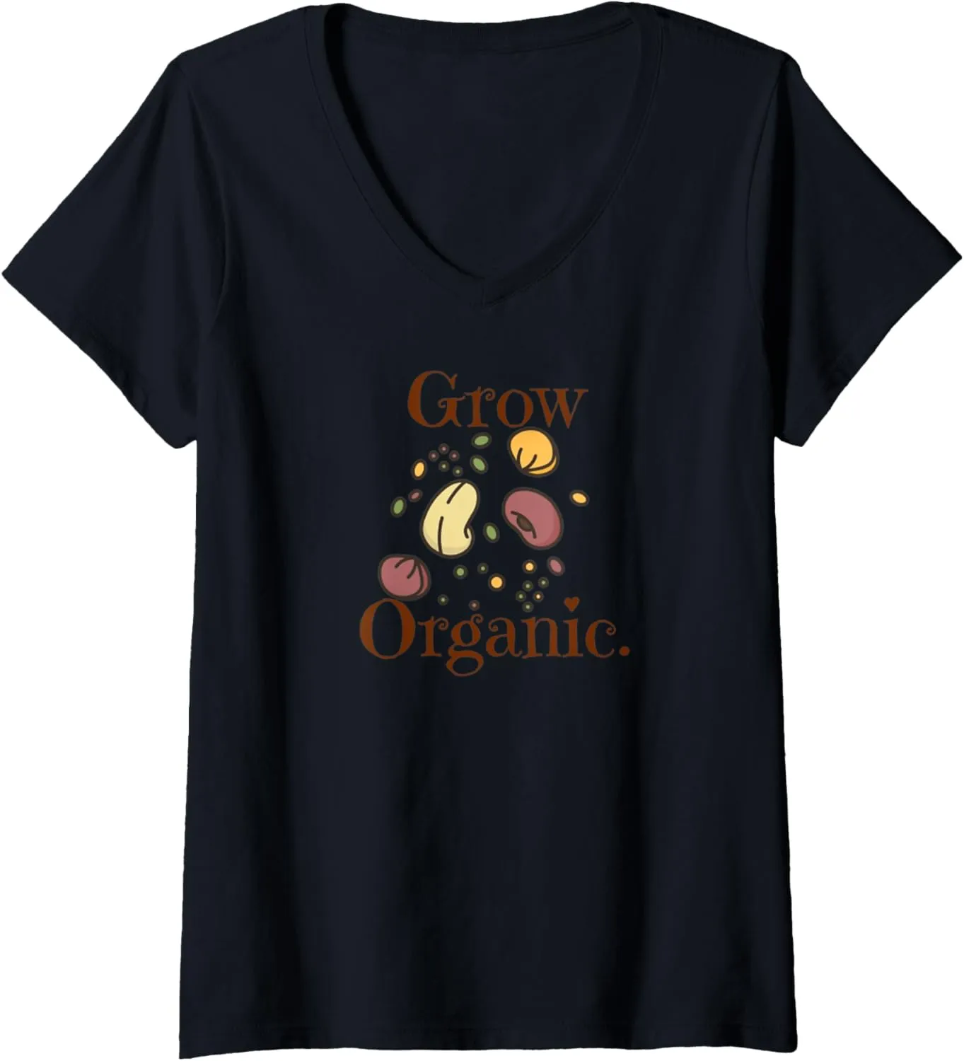 Womens Grow Organic - Tee V-Neck T-Shirt