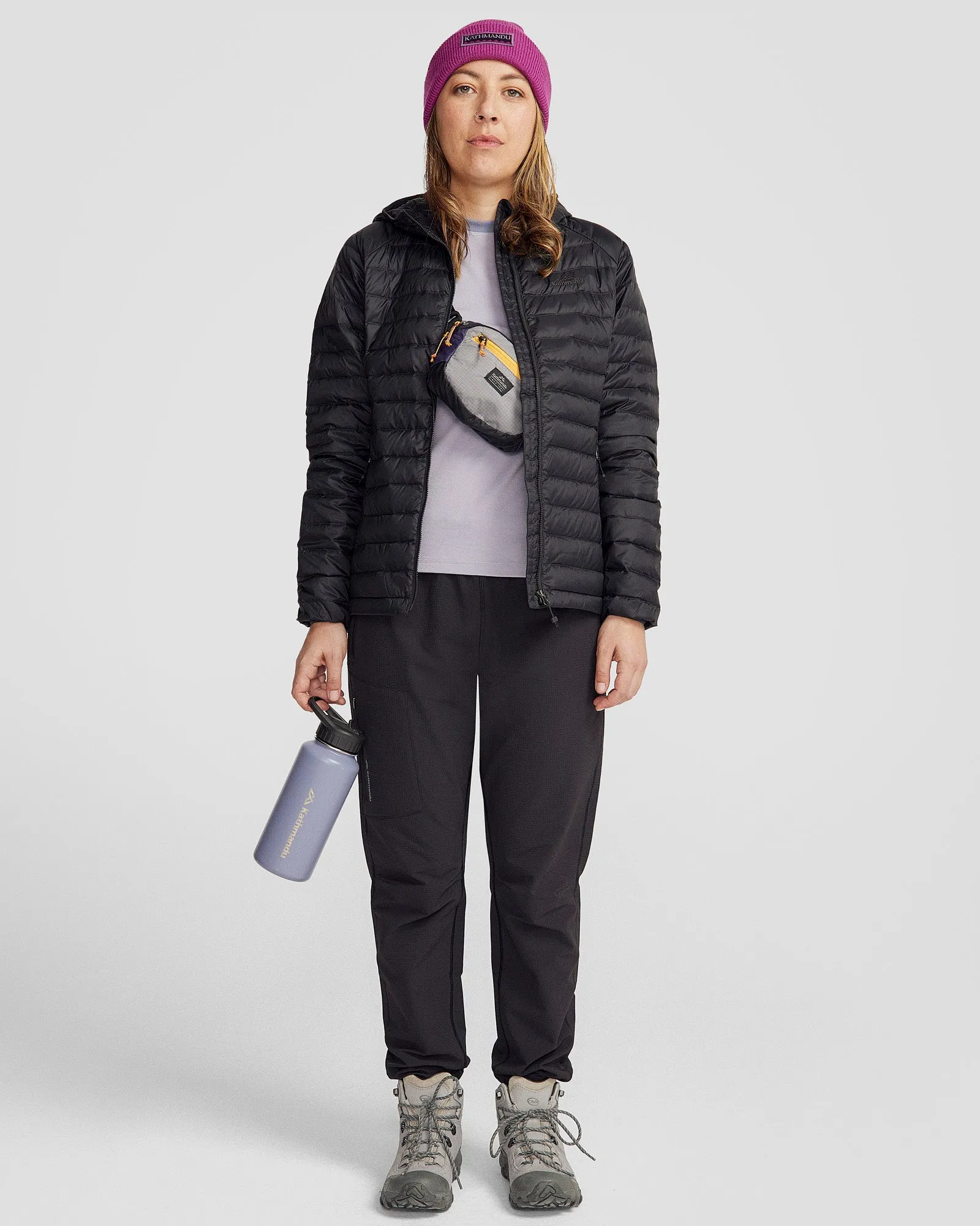 Women's Heli Down Hooded Jacket 3.0 - Black Stingray
