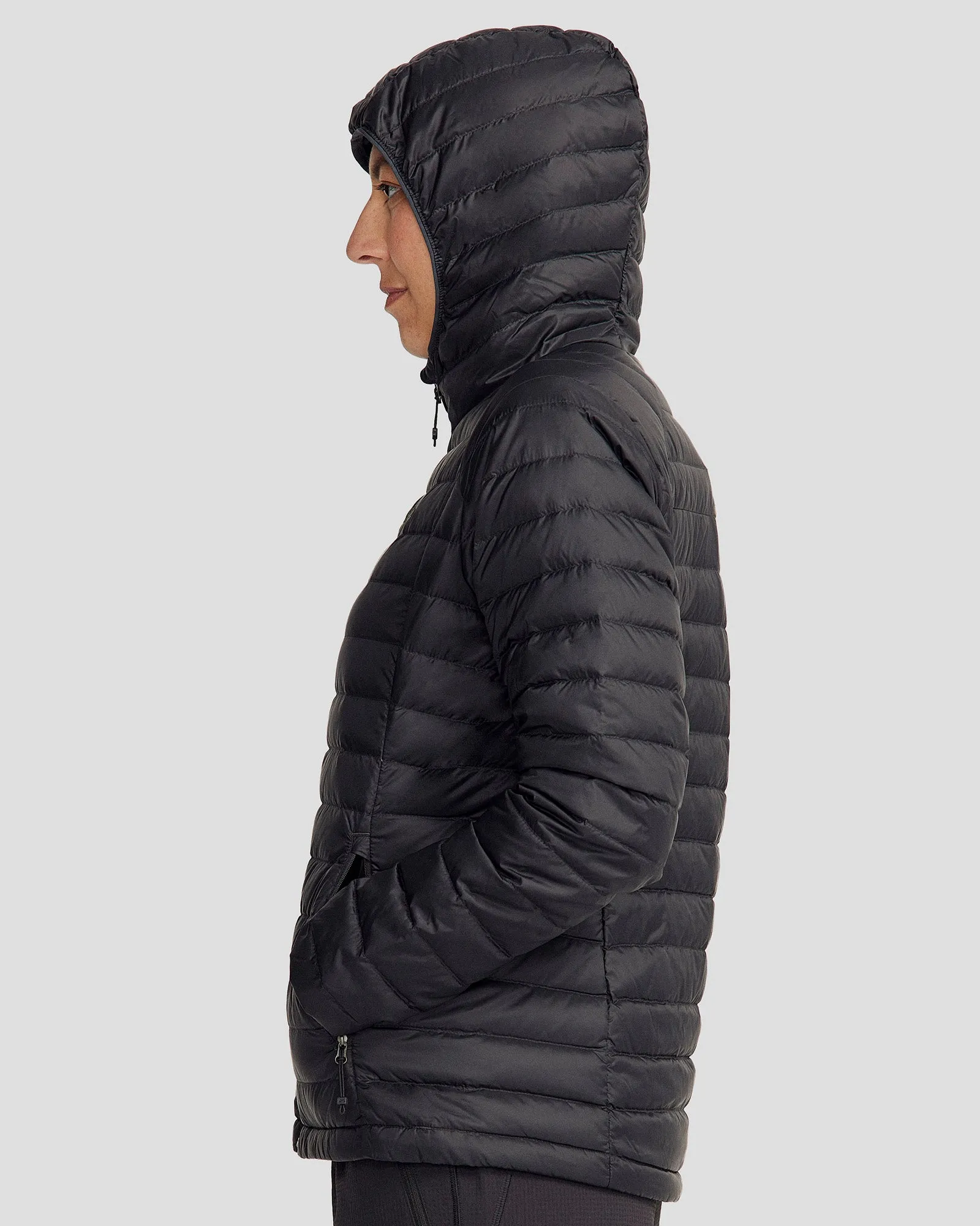 Women's Heli Down Hooded Jacket 3.0 - Black Stingray