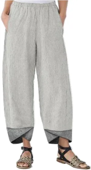 Womens Palazzo Pants 2024 Summer Elastic High Waist Pants Casual Loose Fit Breathable Wide Leg Capris Women Pants