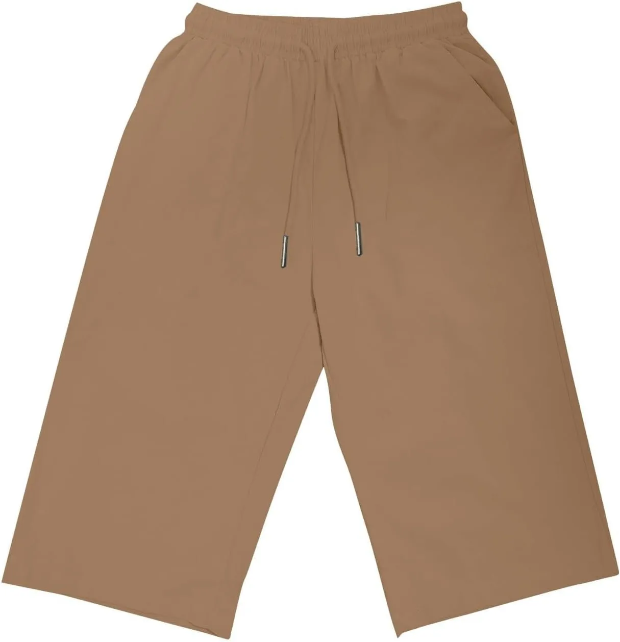 Womens Palazzo Pants Loose Pants Comfy Work Pants with Elastic High Waist Paper Bag Drawstring Pant Summer Wide Leg
