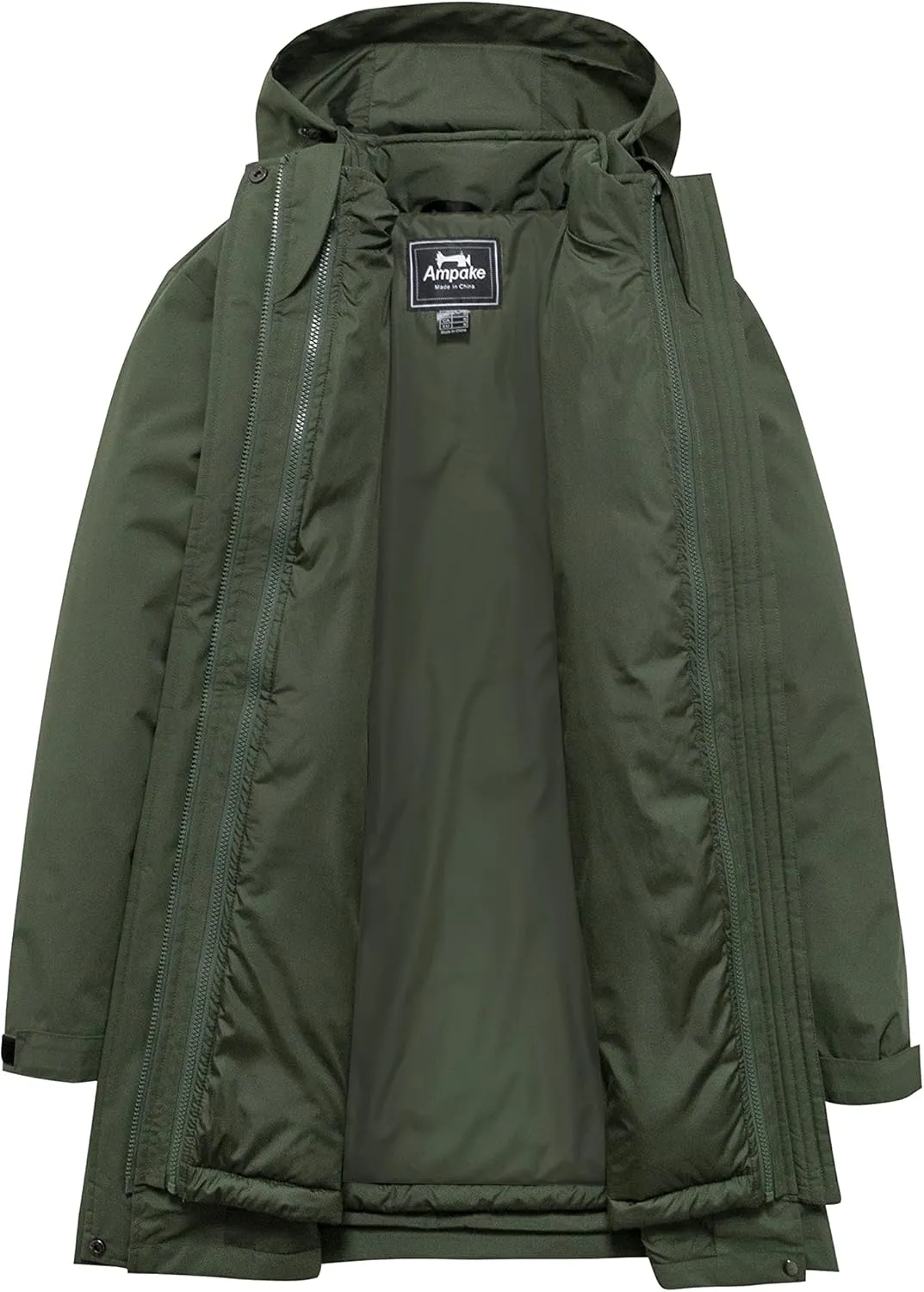 Women's Winter 3 in 1 Parka Coat Warm Puffer Liner Jacket with Detachable Hood