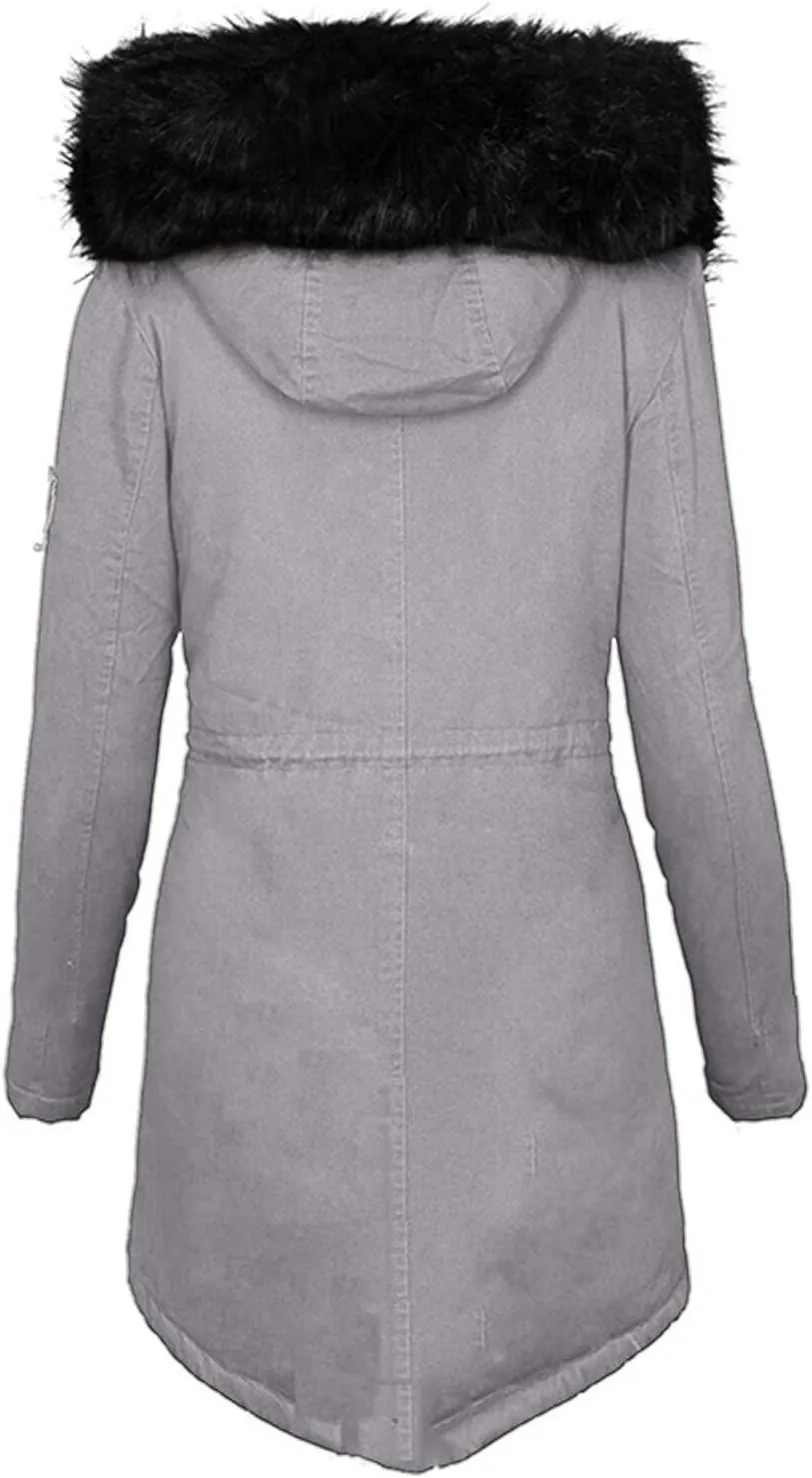 Womens Winter Jacket Overcoat Slim Casual Thicker Fashion Women'S Coat Puffer Jacket Coats with Pockets Down Coats