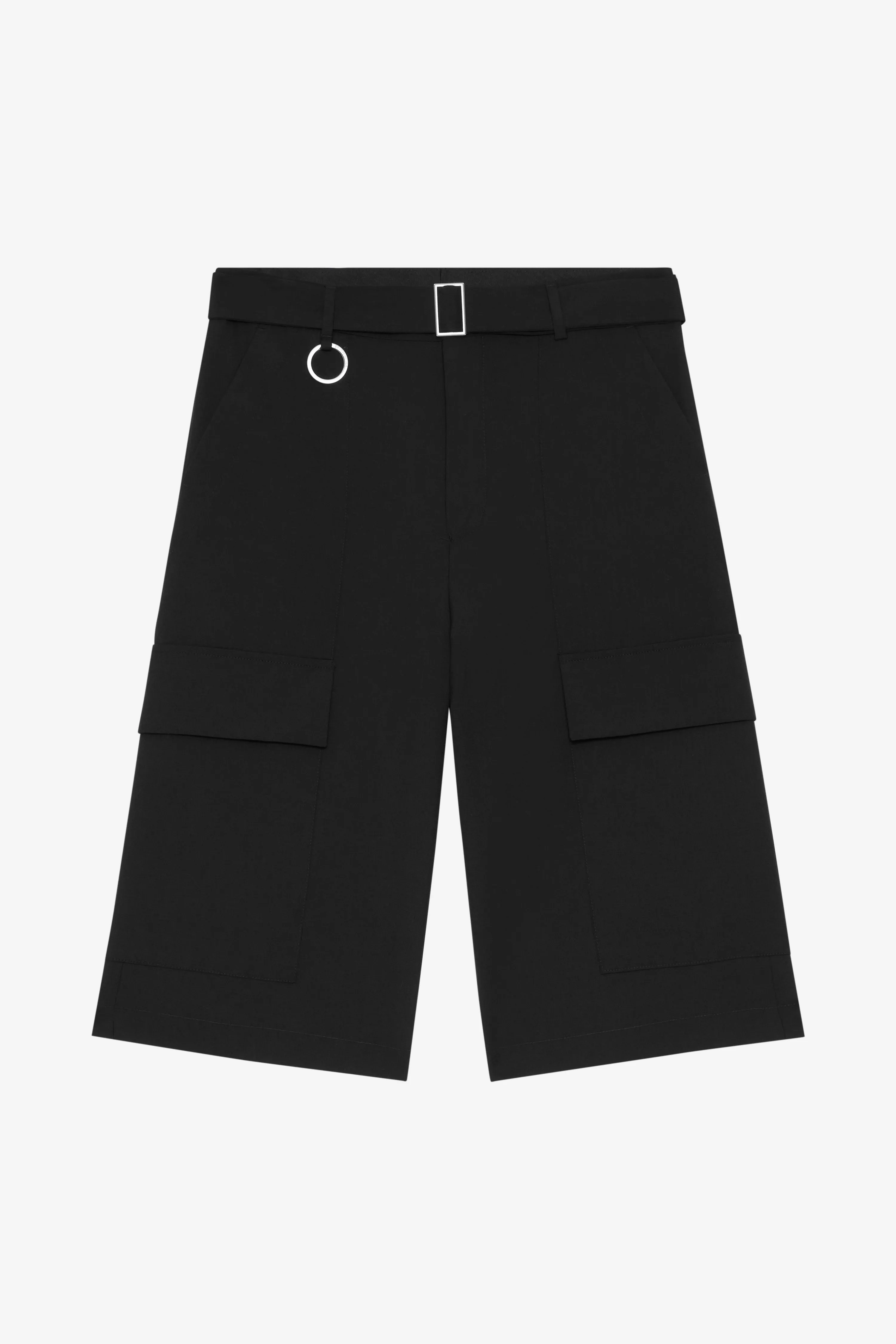 WOOL SUIT SHORTS