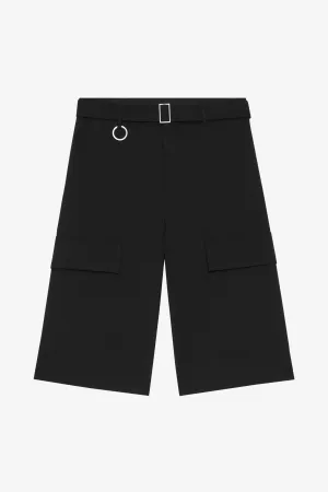 WOOL SUIT SHORTS