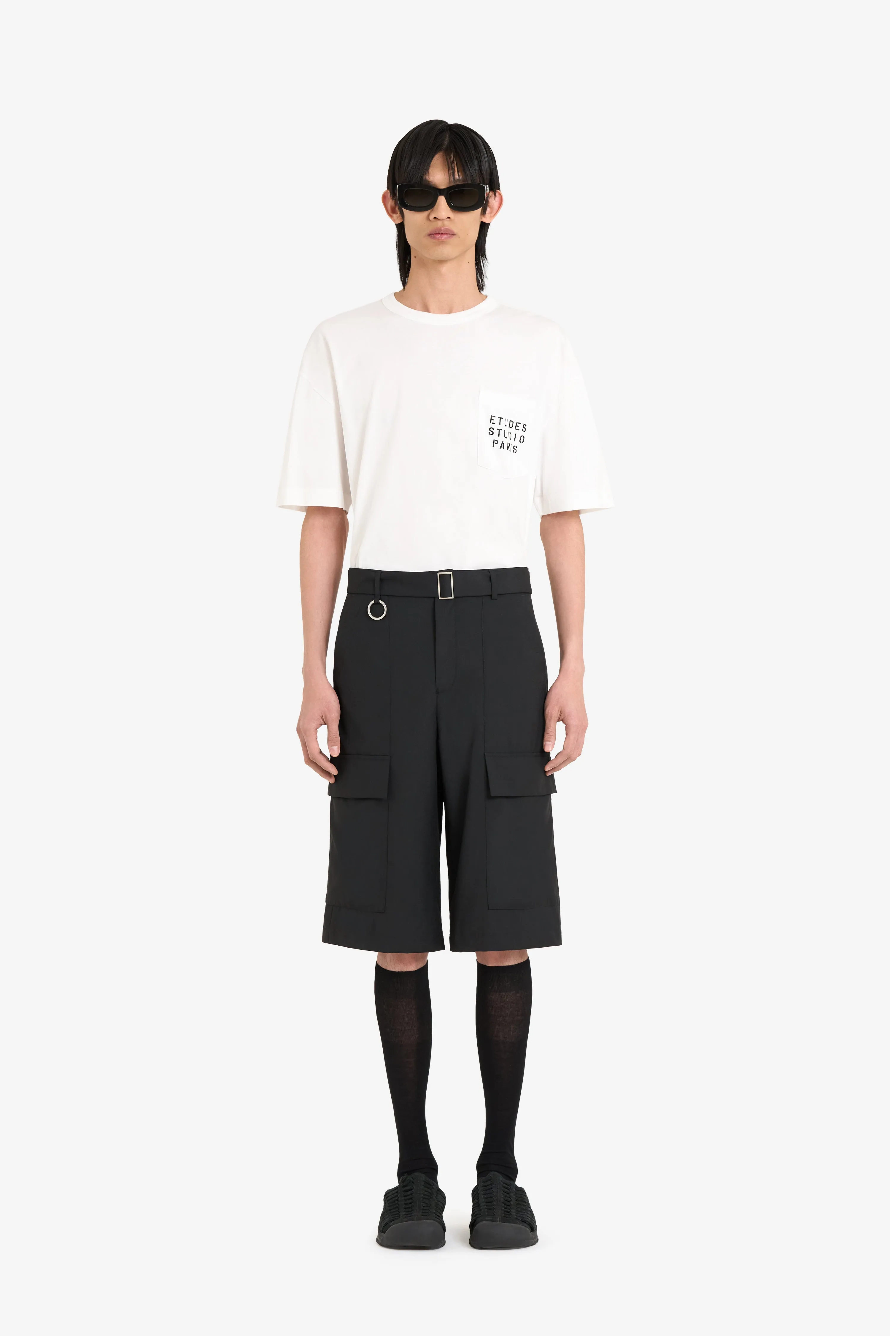 WOOL SUIT SHORTS