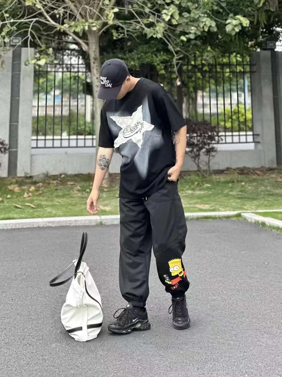 Y2K Shirts Oversized Tshirt for Men Graphic Tee Streetwear Thick Cotton Top